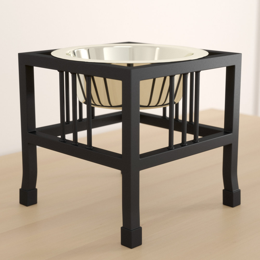 Hanshaw Single Elevated Feeder Archie & Oscar™ Capacity: X-Large (3 qt.)