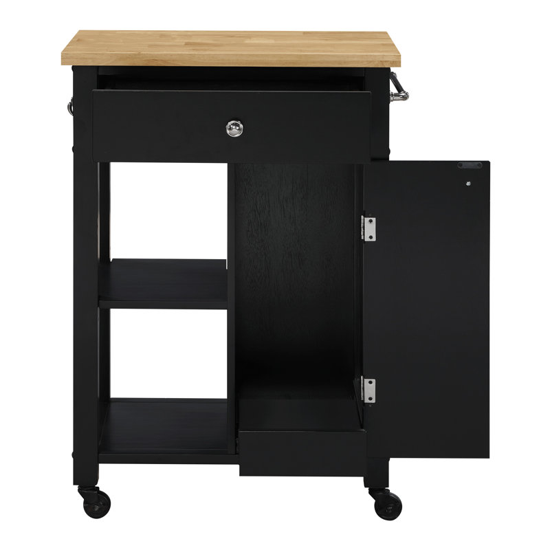 Derry Kitchen Cart, Black