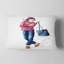 Coussin de mode jeune fille Portrait