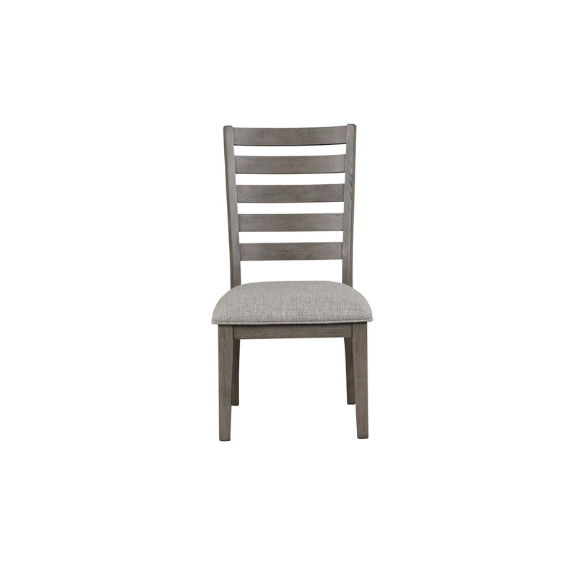 Chaise de salle à manger décontractée avec dossier échelle (ensemble de 2)