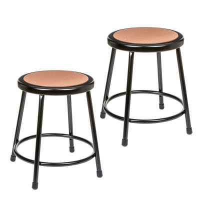 Flynn 18 Inch Heavy Duty Commercial Grade Stool, Black