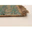 Tapis turquoise à tissage plat Kalos