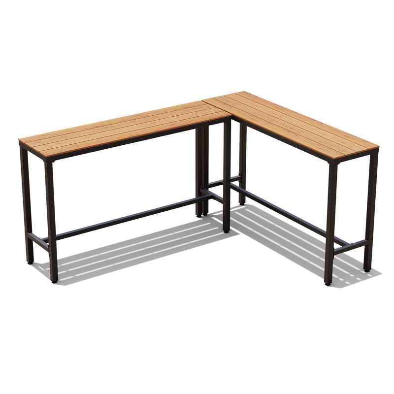Table de bar Arboleya, H 37,09 po x l 70,75 po x P 55,12 po, Brun