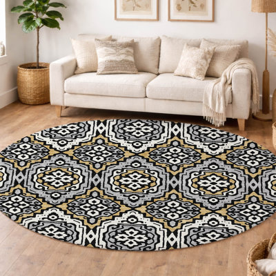 Tapis tribal intérieur / extérieur lavable à la machine Chantille ACN2669