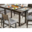 Table de salle à manger contemporaine à hauteur de comptoir grise 1pc