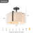 3-light Natural Alabaster Semi Flush Mount With Unique Texture-1909002263