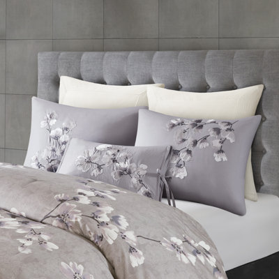 Ensemble d'édredon 3 pièces lilas