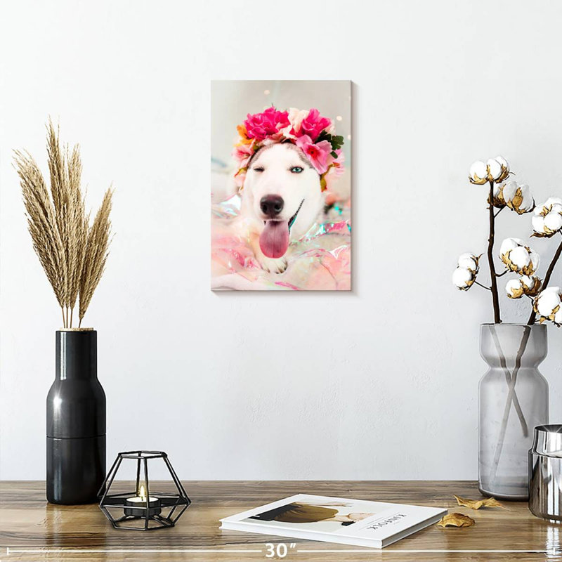 Brampt Cute Husky, 12" H x 8" W
