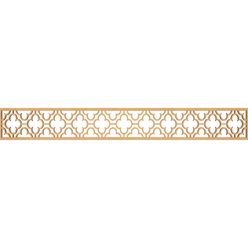 Moulure de Chicago, H 6 po x l 46,5 po x P 0,375 po, Bois aggloméré brut