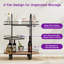 1 Half Moon 3-Tier Metal Drink Trolley, with Swivel Castors & Guard Rails-1803747123-1803747132