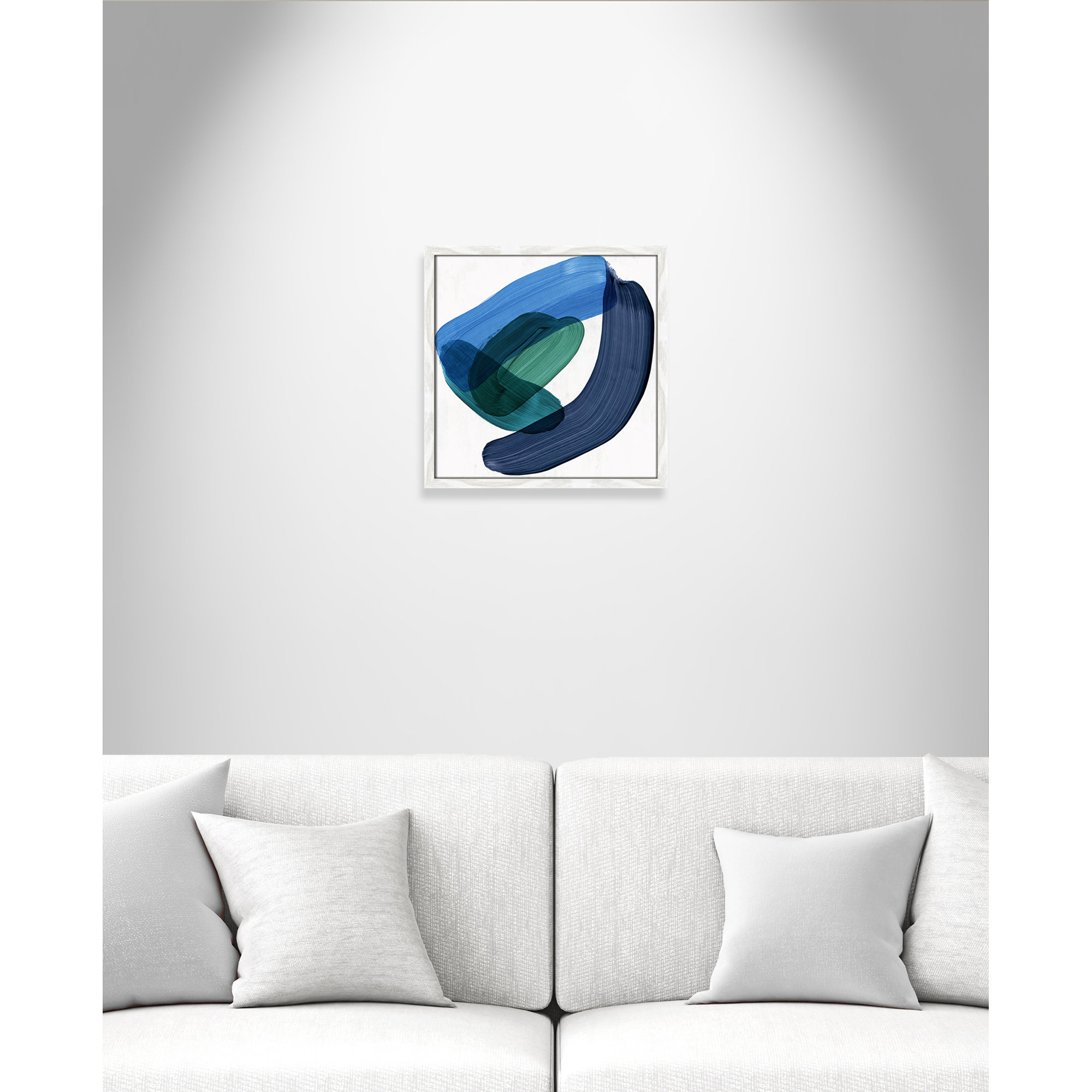 Smooth Bend II, 17" H x 17" W x 0.75" D, White