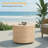 19.7"W Outdoor Round Ottoman