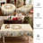 White Santa Claus and Snowman Pattern Washable Polyester Tablecloth