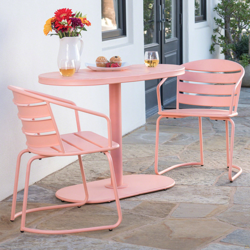 Monica Bistro Set, Pink