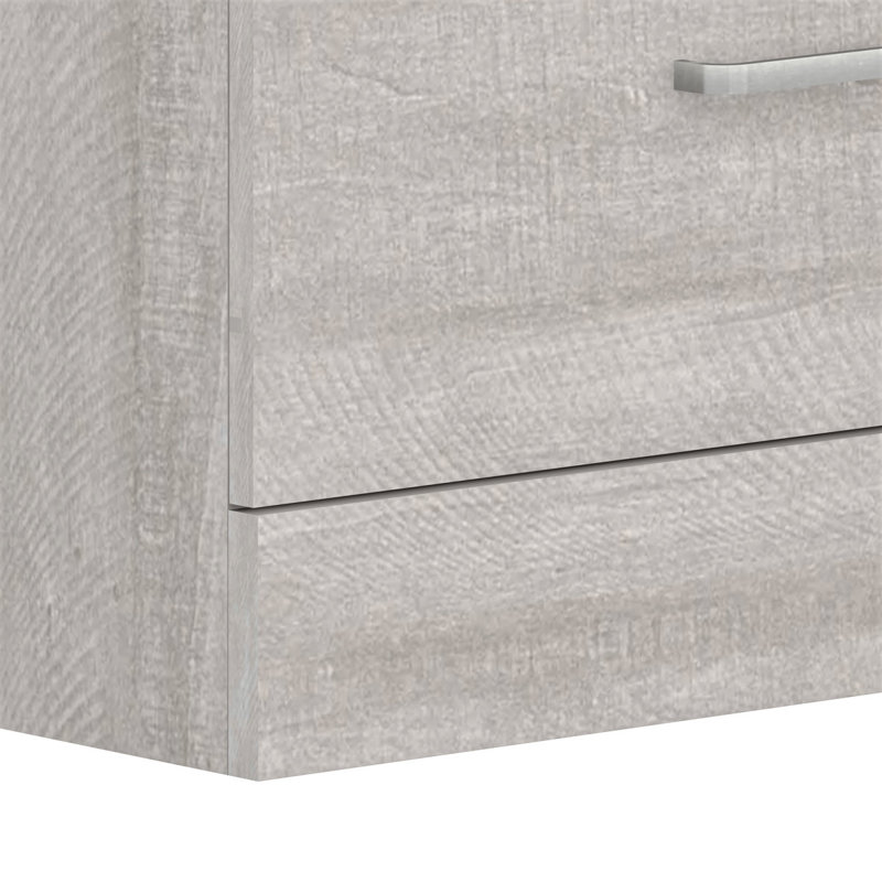 Ensemble de chambre à coucher 2 pièces Allyannah, Chêne gris cendré