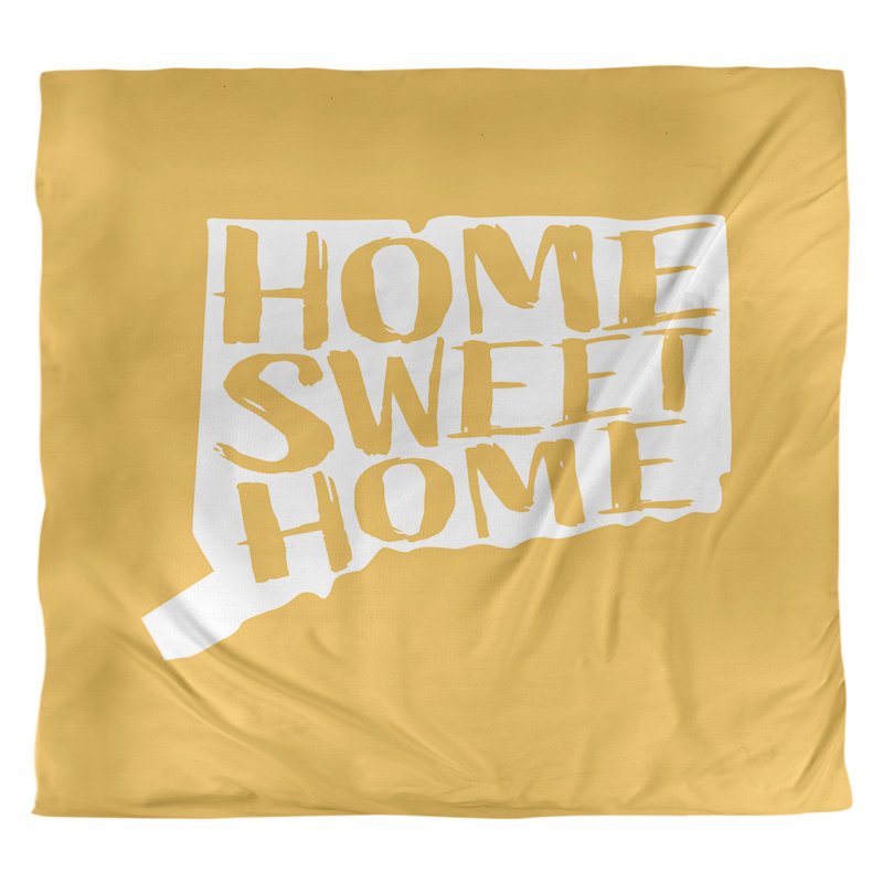 Housse de couette connecticut doux, Housse de couette pour grand lit, Jaune, Microfibre