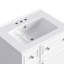 Ensemble de meuble-lavabo autoportant 24 po avec lavabo et 2 tiroirs Ermenek-124313990
