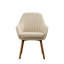 Fauteuil d'appoint brun clair - Structure haute en mousse et rembourrage stable inclus-1649296429