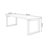 Tan Rectangular Solid Wood desk-109310193