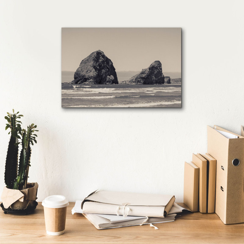 «Rocky Shores» par Nathan Larson, art mural sur toile, H 12 po x l 18 po x P 0,75 po