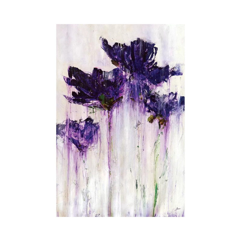Floral Fountain by Julian Spencer - Wrapped Canvas Print, 66.04 cm H x 45.72 cm W