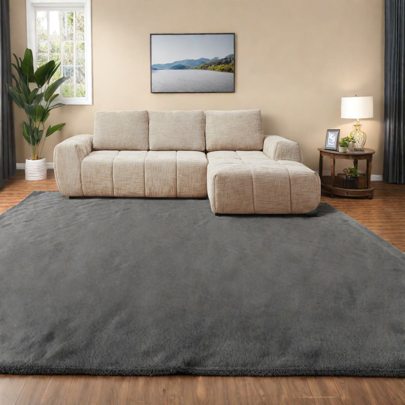 Canapé modulaire Premier Comfort, tissu chenille, conception kaki moderne, idéal pour le salon et le bureau