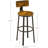 Coralia Counter Stool with Metal Frame
