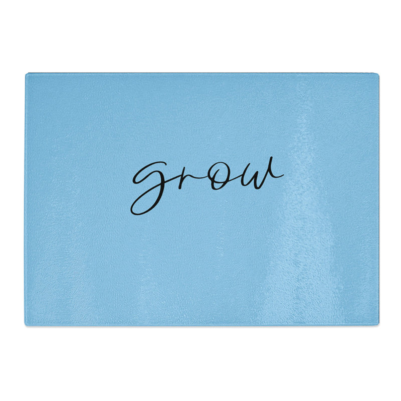 Grow Typography Chopping Board, 0.4cm H x 20cm W x 28.5cm L