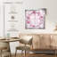 "Flower Pink Flower Wreath", ensemble de 4 reproductions sur toiles par Pink Sherbet-93058204