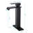 Waterfall Style Bathroom Sink Faucet In Matte Black, Single Handle Feature For Convenient Water Flow Control, Constructed With Reliable Stainless Steel Spout Construction Superior Durability And-125364266