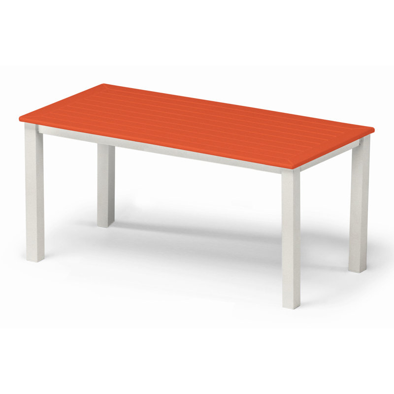 Robinett Outdoor Coffee Table, Aqua PQ0, Textured Snow