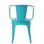 Table et chaises d'extérieur en métal Teal