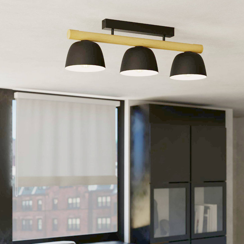Antiope Steel Semi Flush Mount