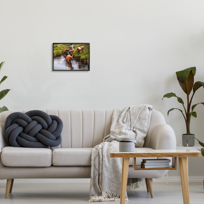Photographie de cadre sur toile flottant, Giclée encadrée noir minuit, H 11 po x l 14 po x P 1,5 po