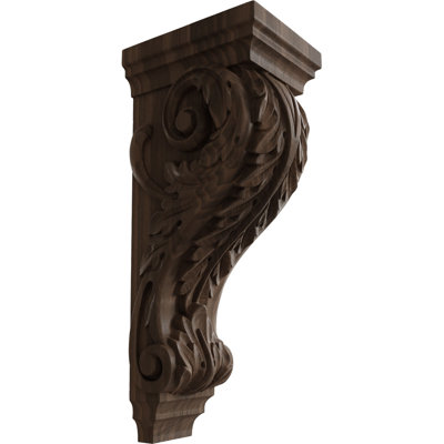 Support en bois / corbeau H 18 po x l 6 po x P 7,5 po
