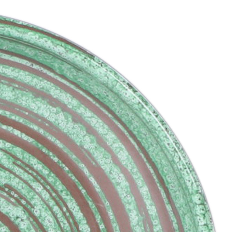 Assiette à hors-d'œuvre ronde 7 po Stardust, Vert