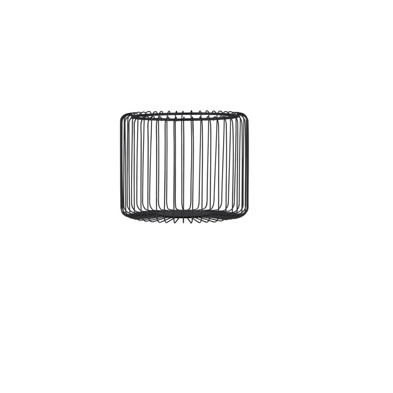 Estra Metal General Basket, Black, 2.36" H x 14.57" W x 14.57" D