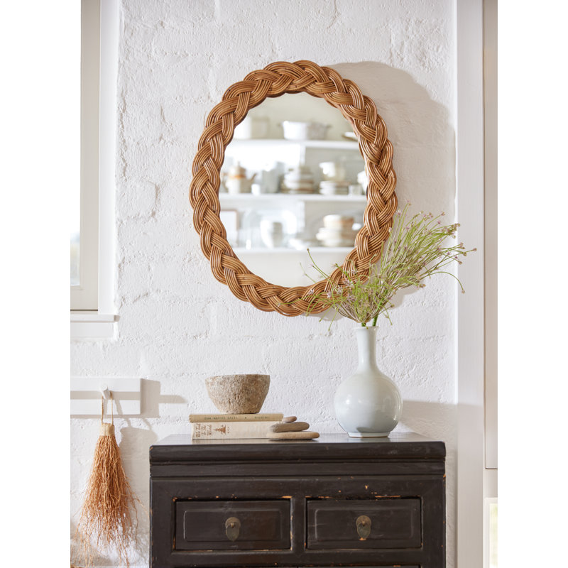 Castello Oval Rattan Mirror