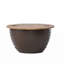 Table de bout en bois et fer