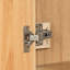 Meuble-lavabo de 36 po en bois avec 2 portes à fermeture douce, tablette réglable et poignées dorées pour les salles de bain spacieuses organisées
