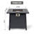 28 Inch Iron Square Propane Fire Pit Table With Robust Construction