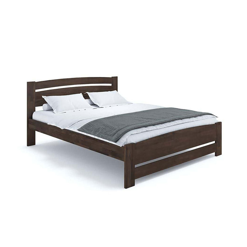 Lit plateforme Kimely Eco, Wengé, Grand