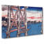 Twilight Moon At Ryogoku Bridge by Utagawa Hiroshige - Wrapped Canvas-55361673