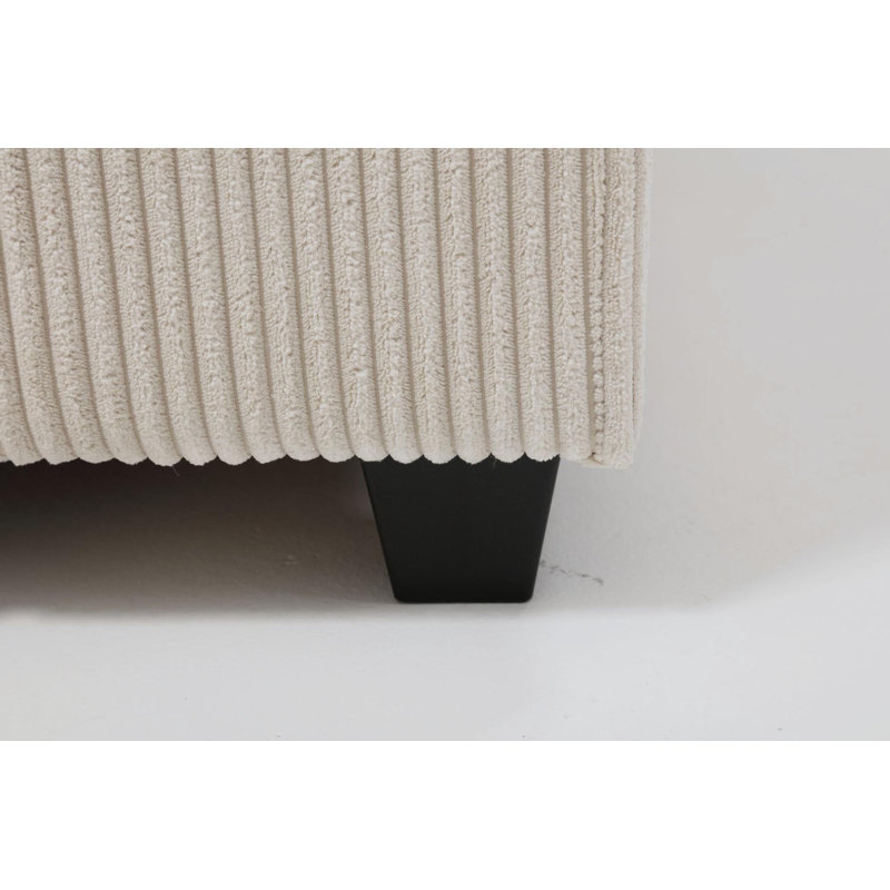 Darisley Modular Corduroy Sectional, Beige Corduroy, 117.2'' W