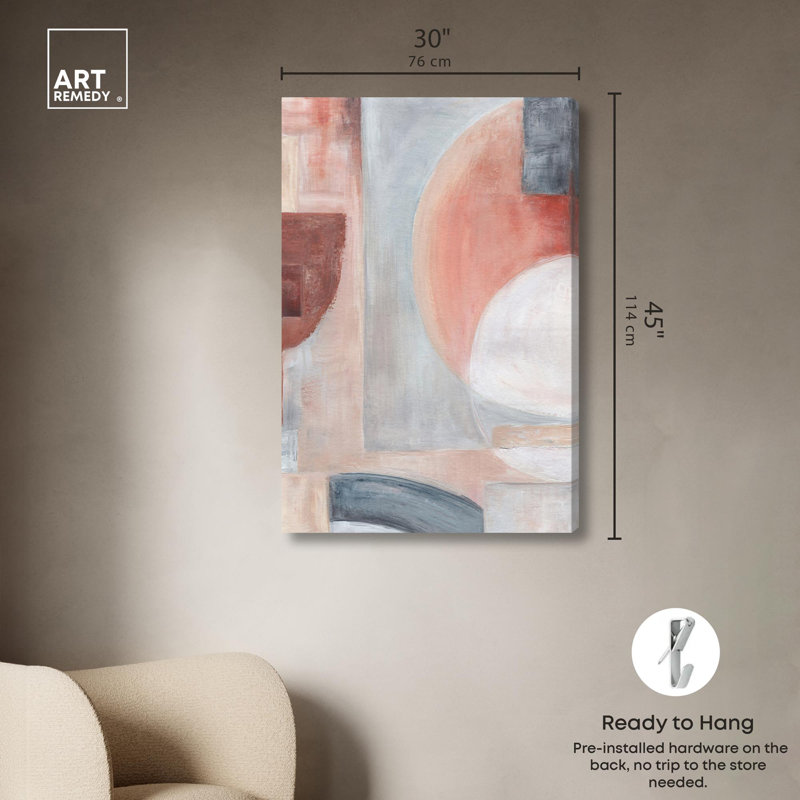 Impression sur toile «Tw torsed Truth I» par Art Remedy, H 45 po x l 30 po, Toile tendue avec châssis