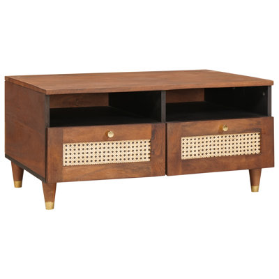 Solid Wood Coffee Table with Storage