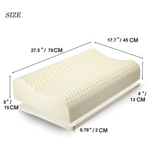 TALATEX 100% Adjustable Orthordic Ergonomic Dunlop Pillow ( 1 Pack)