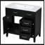 Ensemble de meuble-lavabo simple 35,98 po avec plateau en céramique Omani-916454210