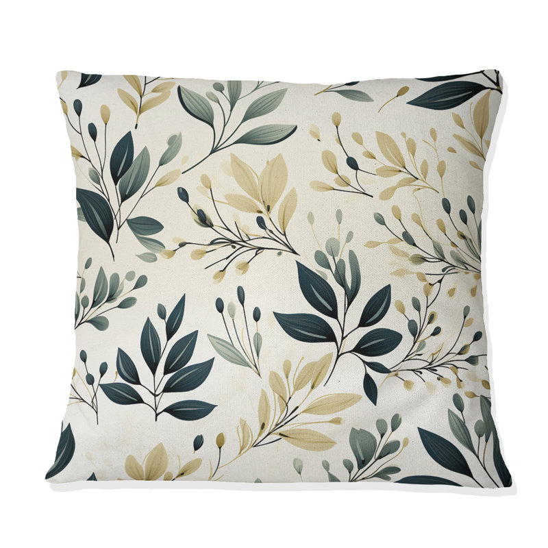 Coussin décoratif Modern Greenery - Plants, 18 po x 18 po