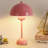Modern Flower Cute Small Dome Shade Table Lamp,nordic Minimalist Mushroom Lamp Retro Nightstand Bedside Lamp Desk Lamp-607543662